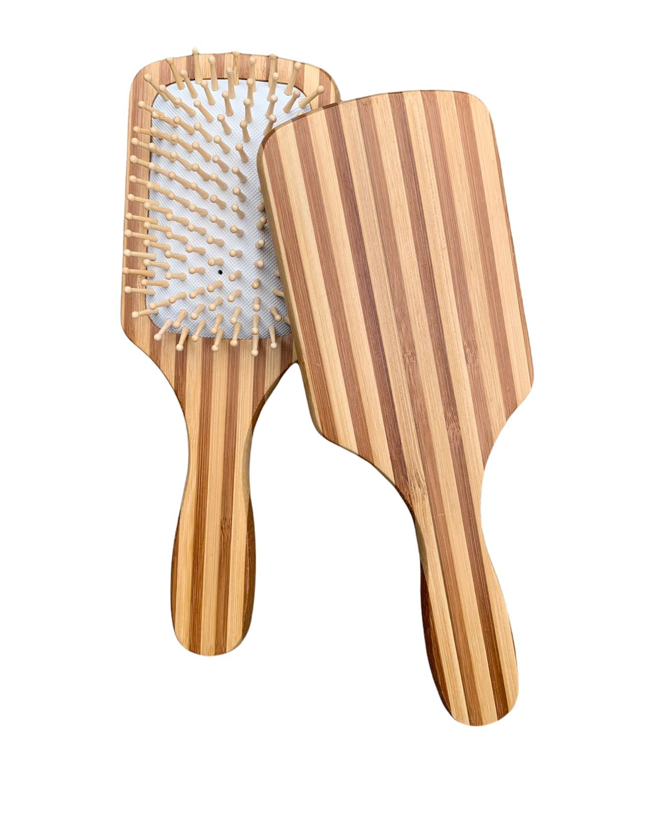 Peine RAYAS de Bambú Natural con Cerdas Suaves