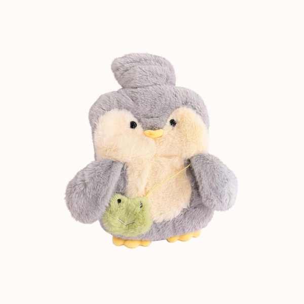 Almohada Térmica Pingüino de Silicona con Funda Suave