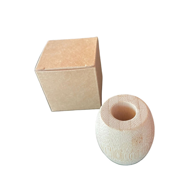 Base de bambú para cepillo de dientes