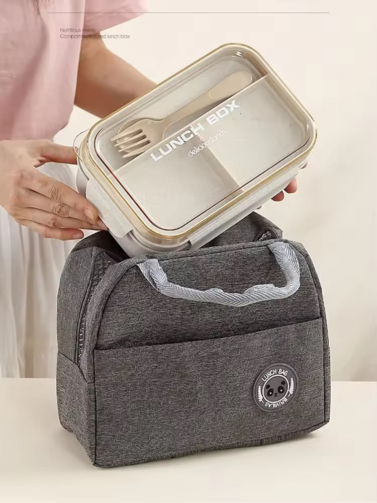 LONCHI BAG + 2 POTACOMIDAS + CUBIERTOS