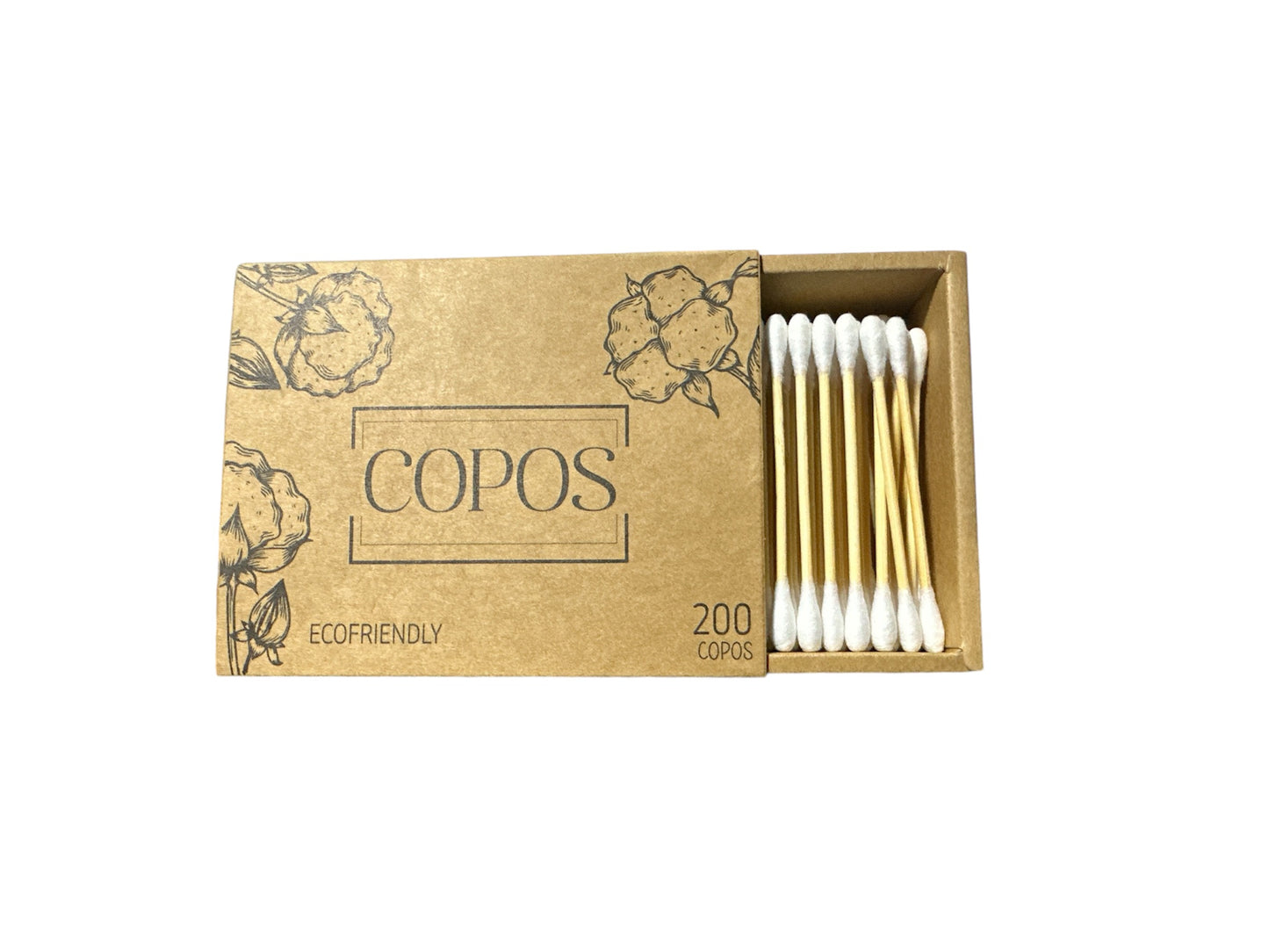 Copos de Bambú y Algodón X200 Unidades