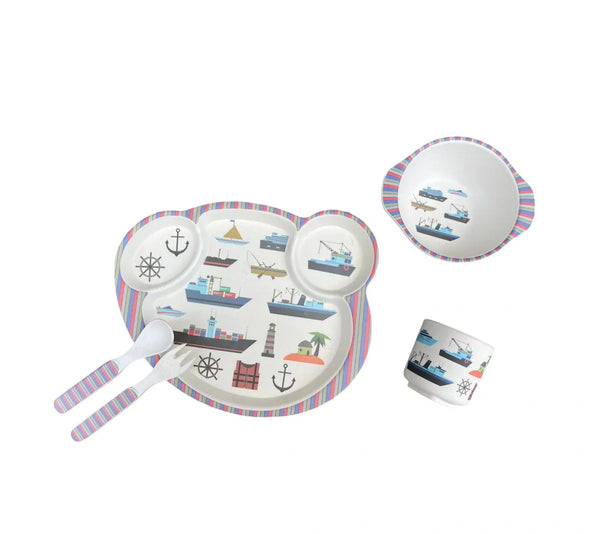 Set Vajilla Niños - Fibra de Bambú