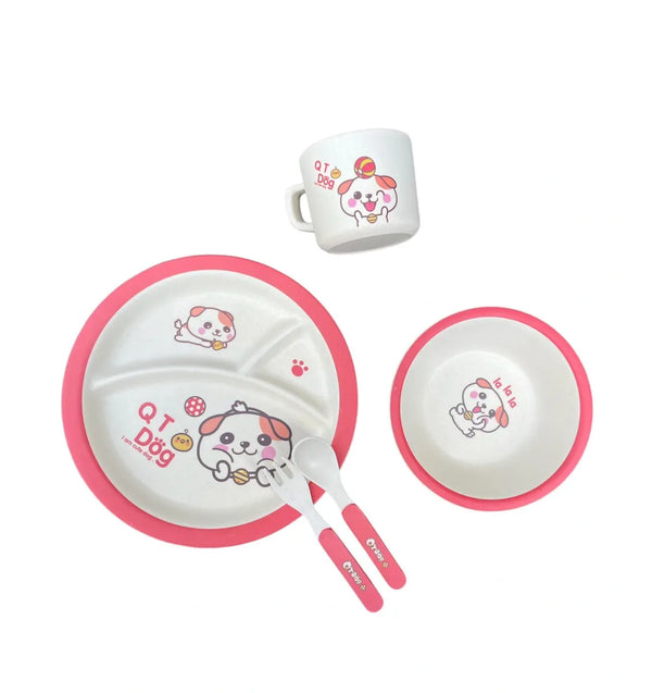 Set Vajilla Niños - Fibra de Bambú